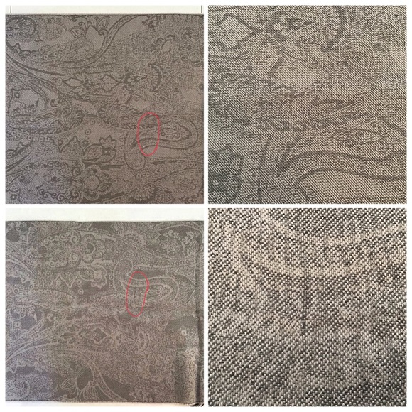 2/$25 V. Fraas Rectangular Taupe Paisley Scarf - Picture 16 of 16